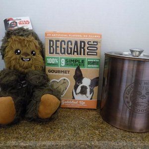 Star Wars Dog Bundle of 3, Copper Treat Jar, Plush